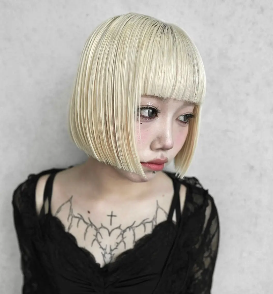 ショート 韓国風ヘア レイヤーカット 表参道/透明感カラー 韓国ヘア長田雄希のヘアスタイル