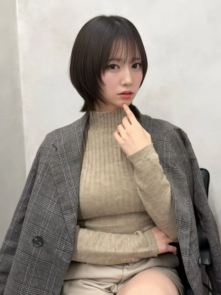 ショート ✨レイヤー・ブリーチ なしダブル特化✨のヘアスタイル