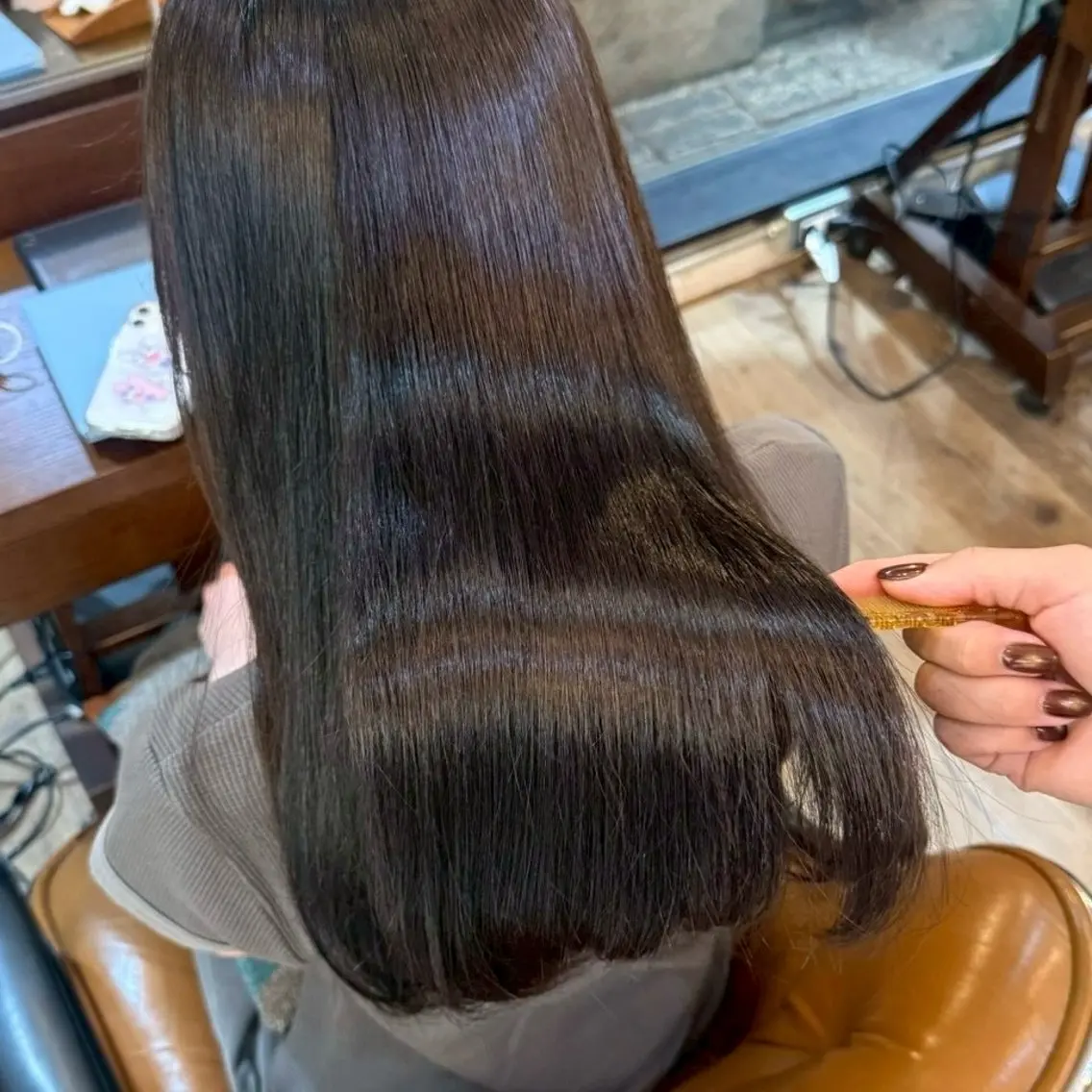 ミディアム パーマ 似合わせカラー🧹 miyukiのヘアスタイル