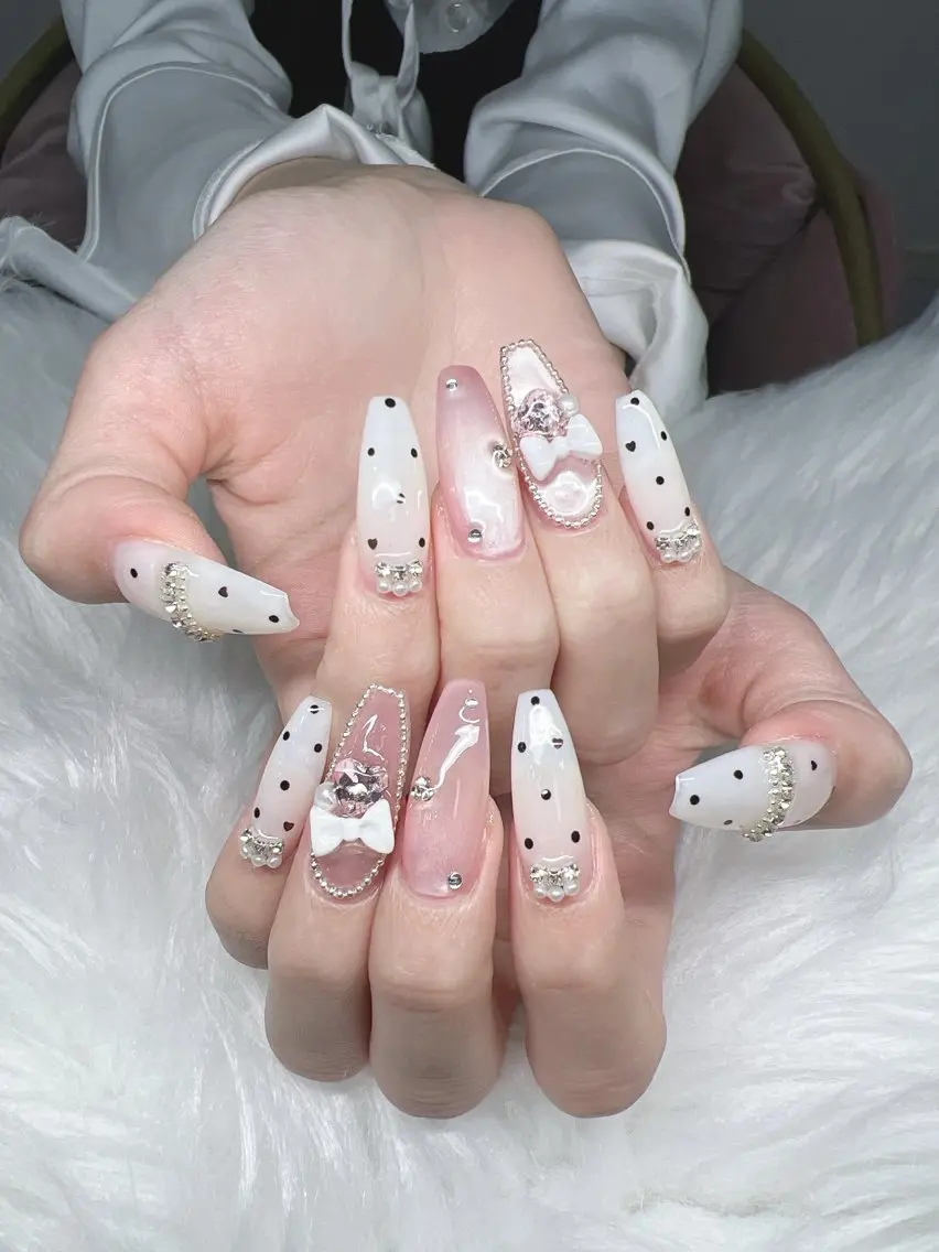 ネイル ハンドネイル Lee Nails チップ長さだし専門店のネイルデザイン