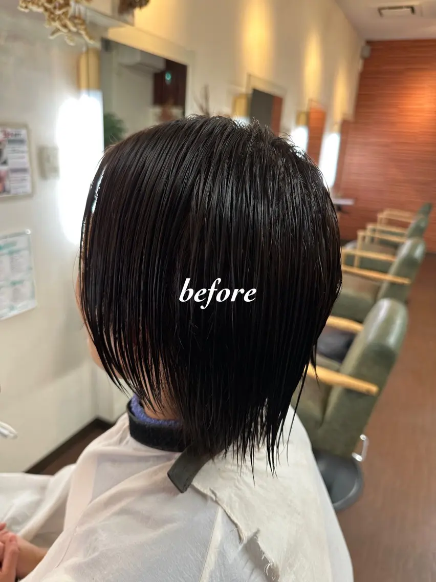 ショート くびれヘア ショートヘア カット 💜推しインナー カラー/菊池柊真💜のヘアスタイル