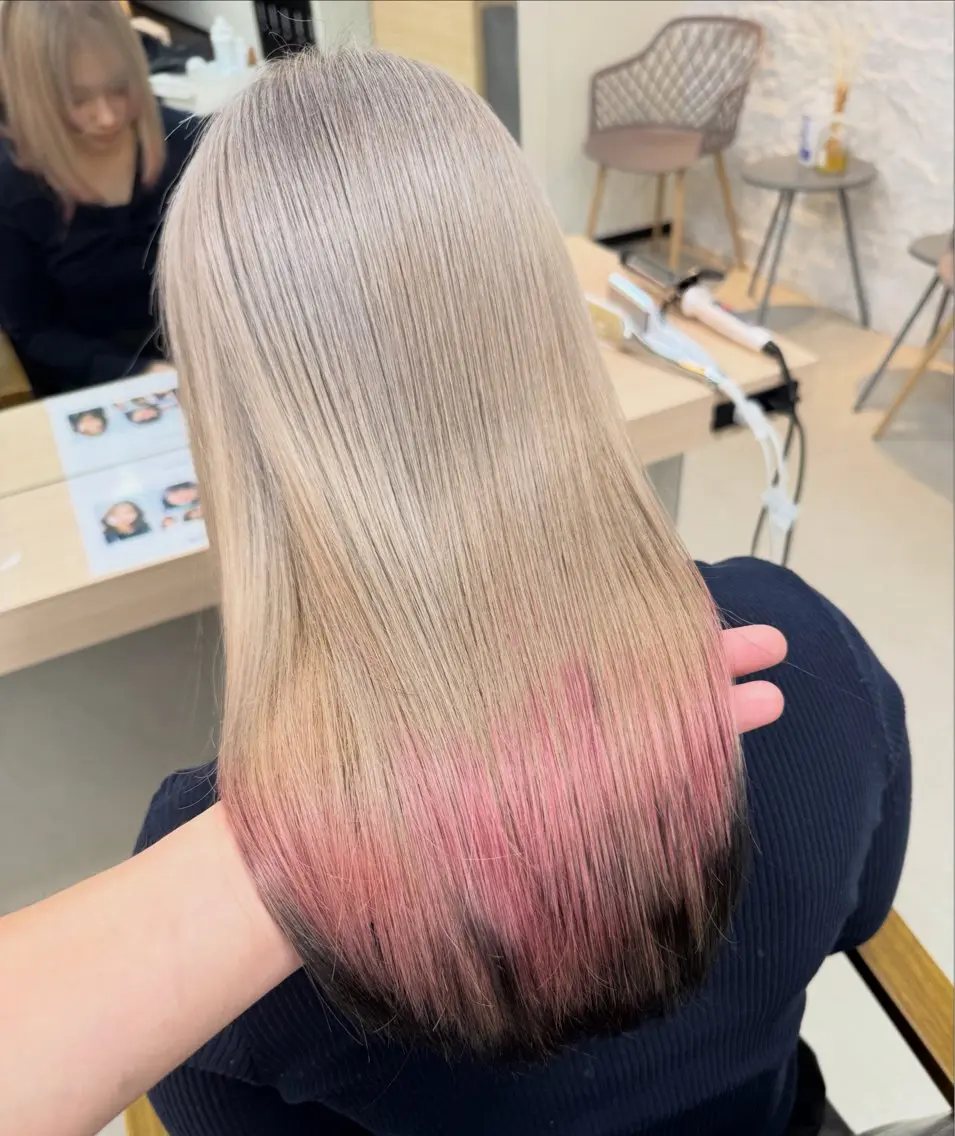 ロング カラー カット ヘアカラー トリートメント 𝐑𝐲𝐮𝐤𝐢 【店長】ALEAPのヘアスタイル