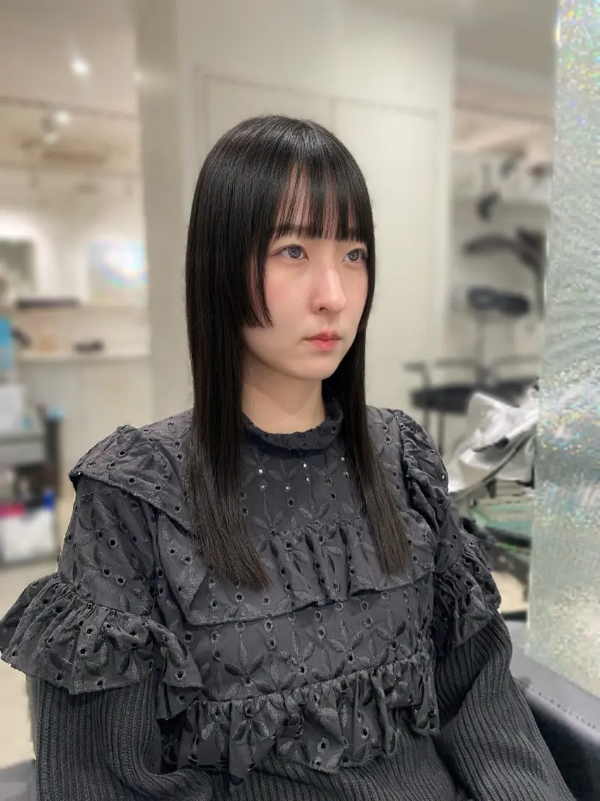 ロング カラー カット ヘアカラー RISAKO レイヤーカット🎀のヘアスタイル