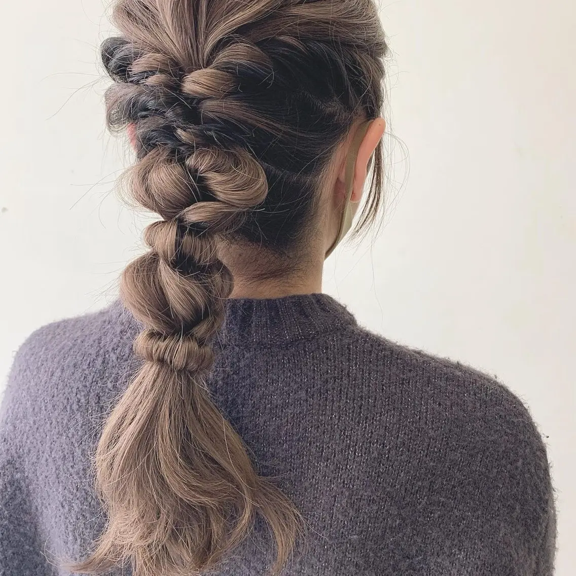 ヘアアレンジ🌷編みおろしの写真