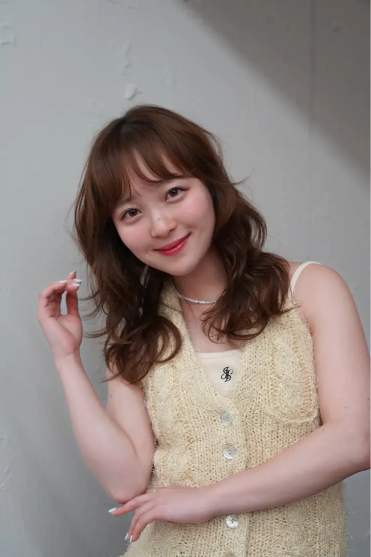 ミディアム カット パーマ Unami _koharuのヘアスタイル