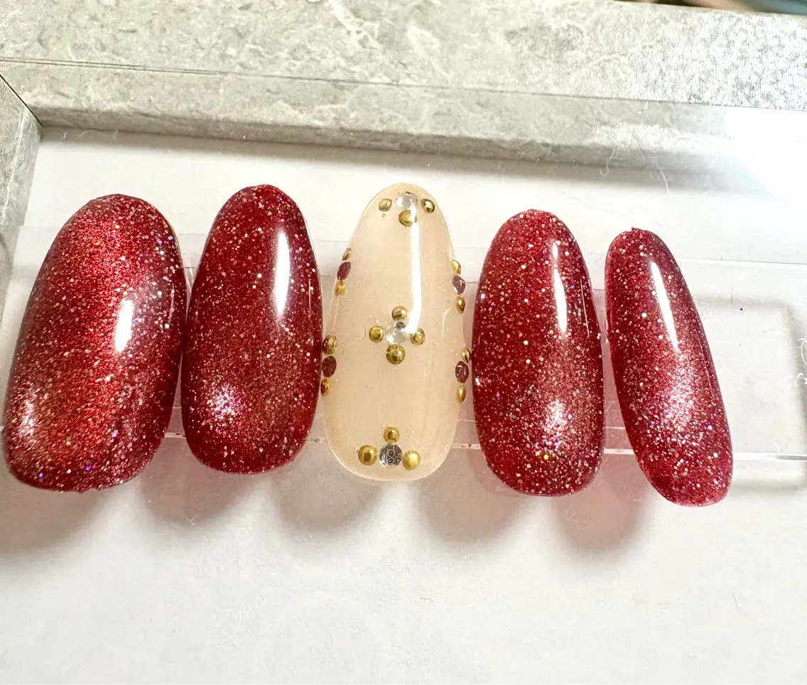 ネイル フラッシュネイル マグネットネイル 冬ネイル 新宿マグネット Mii Nailのネイルデザイン