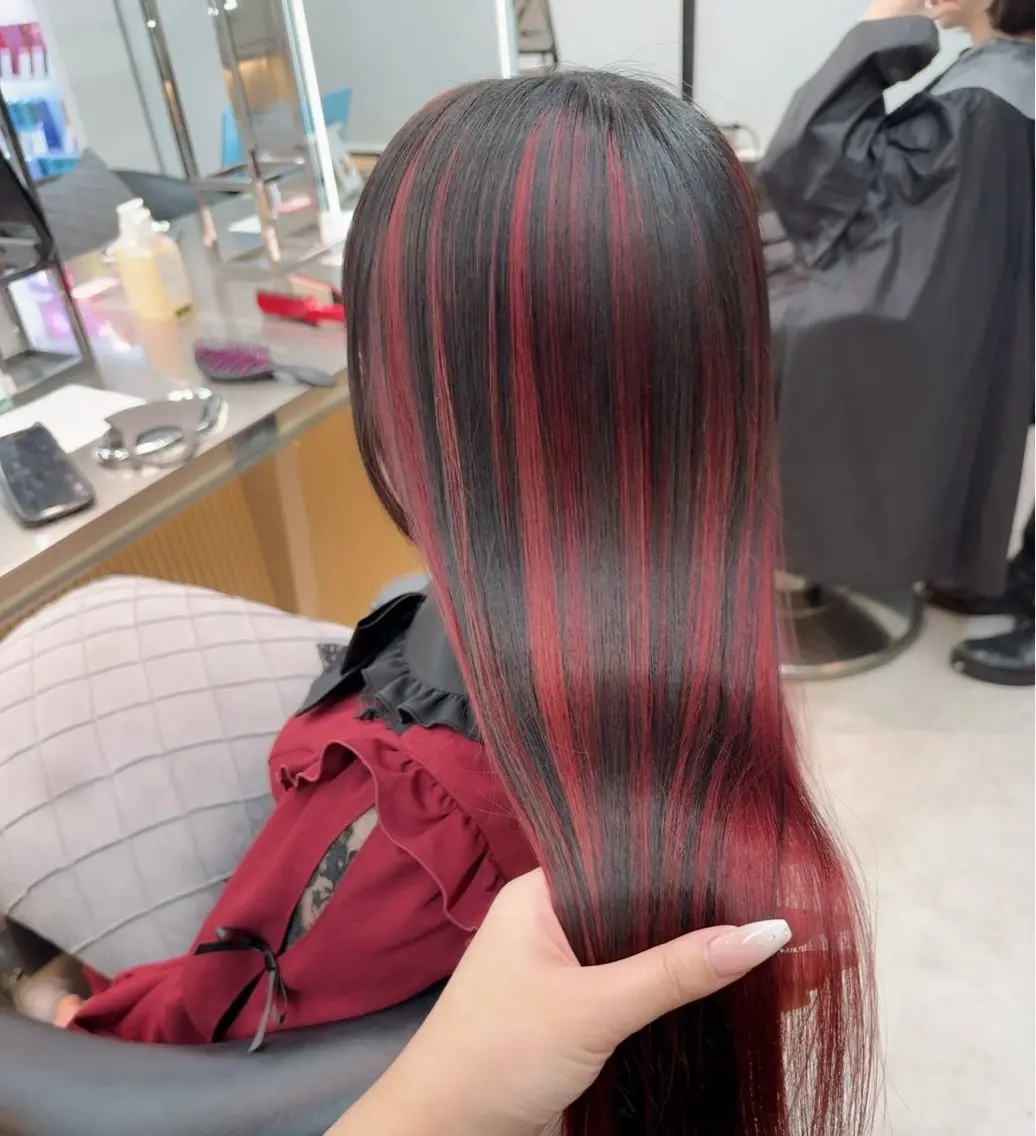 ロング カラー ヘアカラー 🎀リオ🎀/ 推しカラーのヘアスタイル