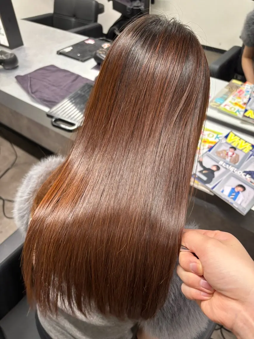 ロング カット ヘアカラー トリートメント 【美髪/艶縮毛矯正】 ☘️Taketo☘️のヘアスタイル