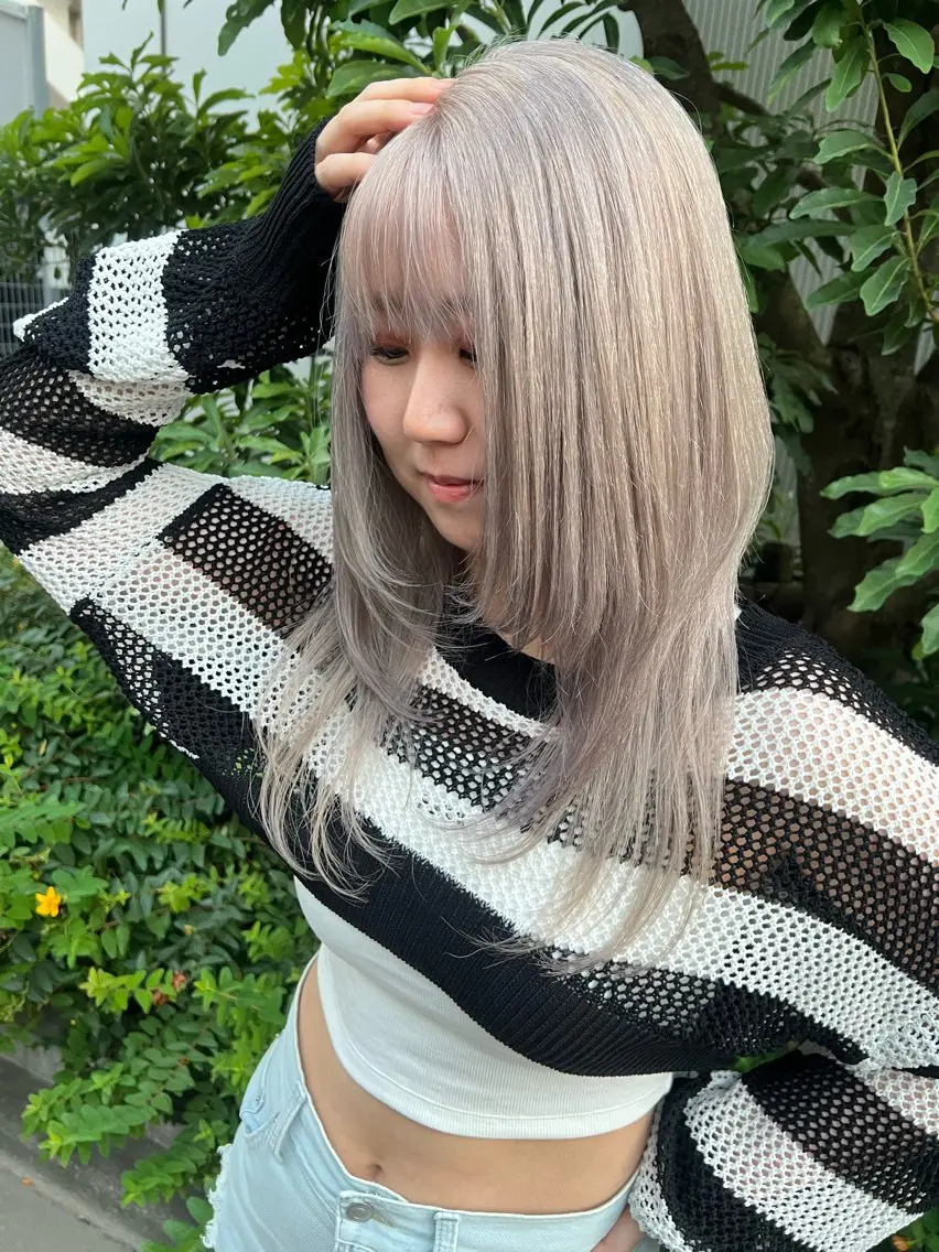 ロング ロング 縮毛矯正 トリートメント 佐藤 まいらのヘアスタイル