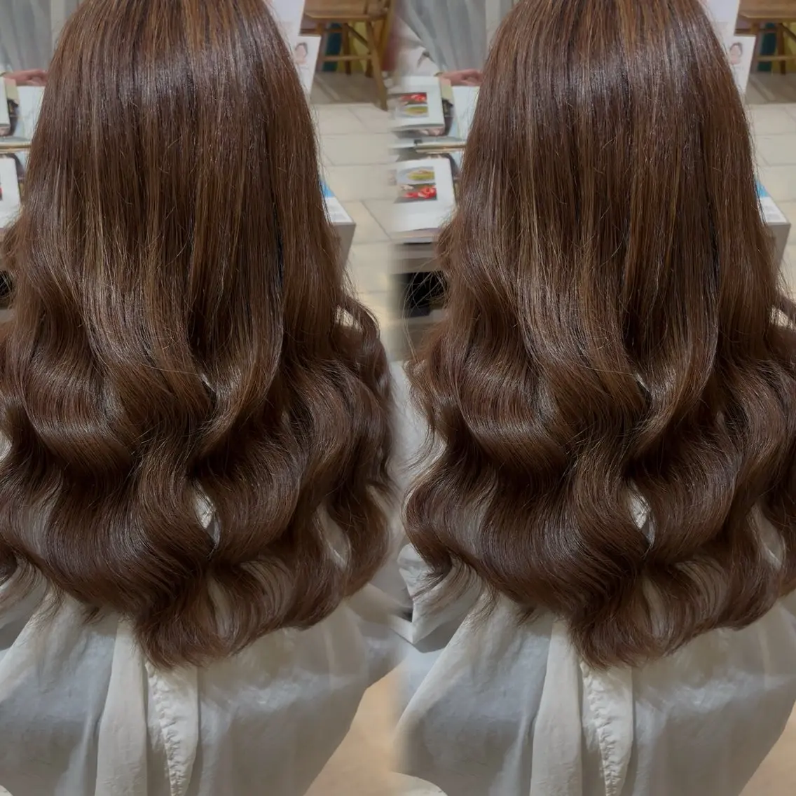 ヘアアレンジ ヘアカラー Earth 土気🧸🫧亀田ゆらのヘアスタイル