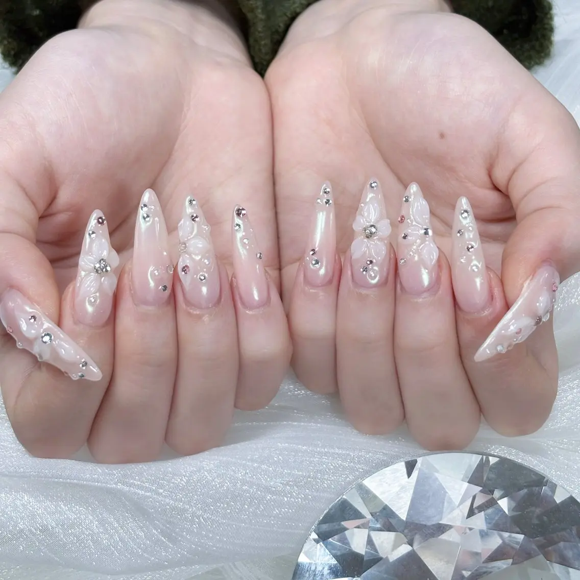 ネイル キラキラネイル 韓国ネイル マグネットネイル 夏ネイル ワンホンネイル ハンドネイル Sully Nail  Labのネイルデザイン