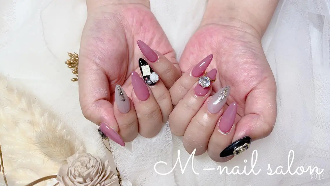 ネイル スカルプネイル M_ nail salonのネイルデザイン