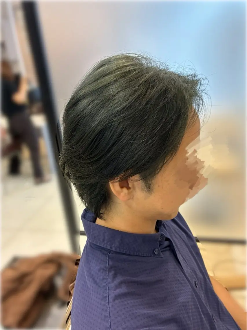 カラー メンズ 透明感カラー ヘアカラー LiTA 浜線店 aiのヘアスタイル