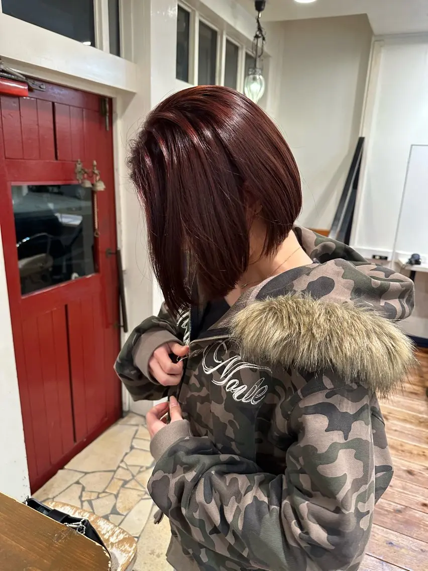 カラー ヘアカラー ウエカワ ハルのヘアスタイル