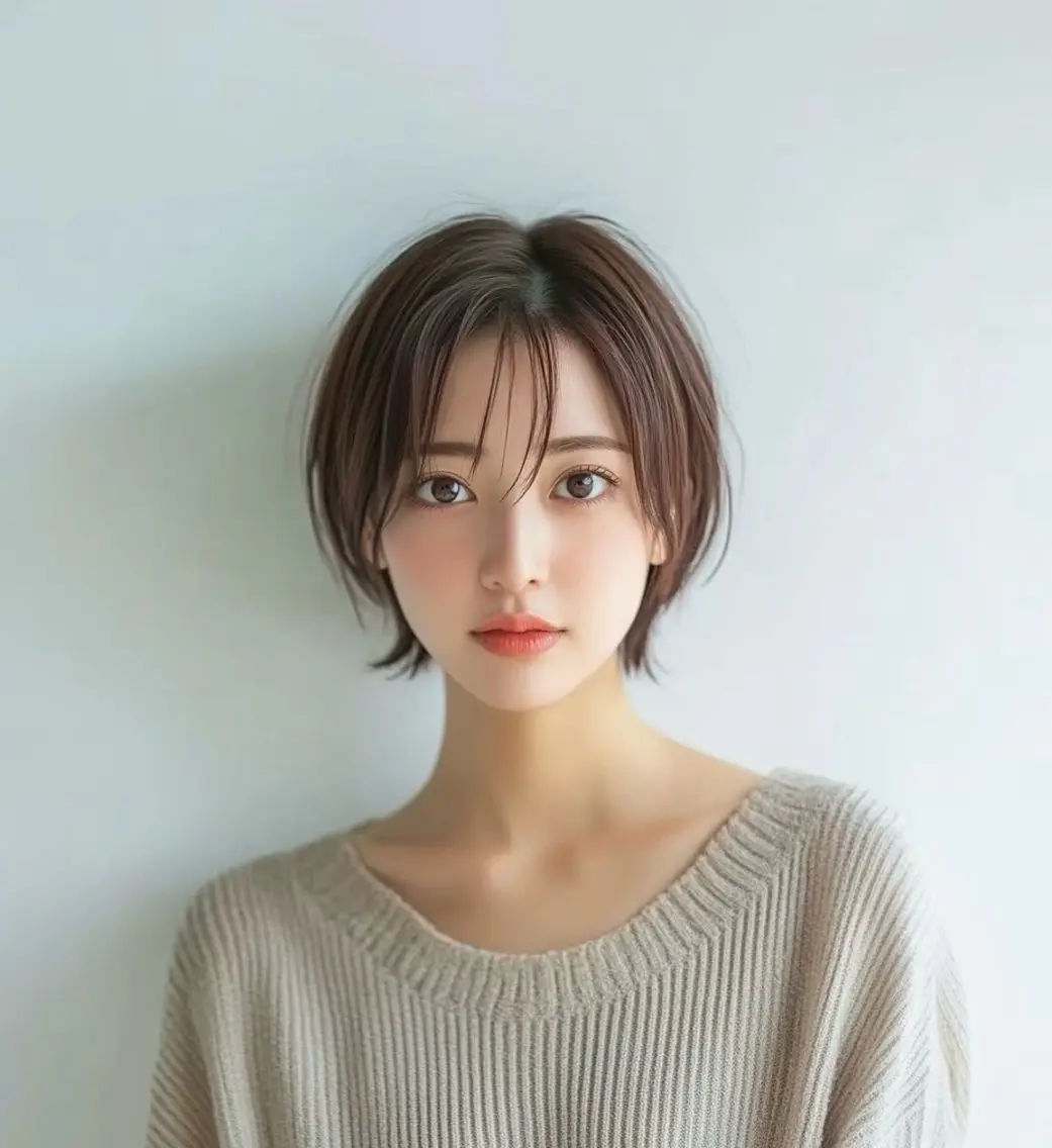 ショート カラー 似合わせカット 白髪率別白髪ぼかし /なおき/表参道のヘアスタイル