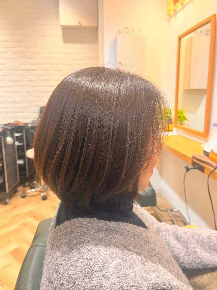 ショート ボブ カット 武田 綺音のヘアスタイル