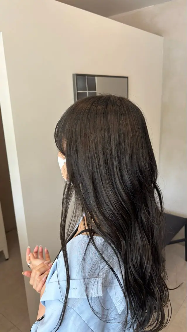 カラー ふたつやゆら🤎ྀི カラー、縮毛矯正のヘアスタイル
