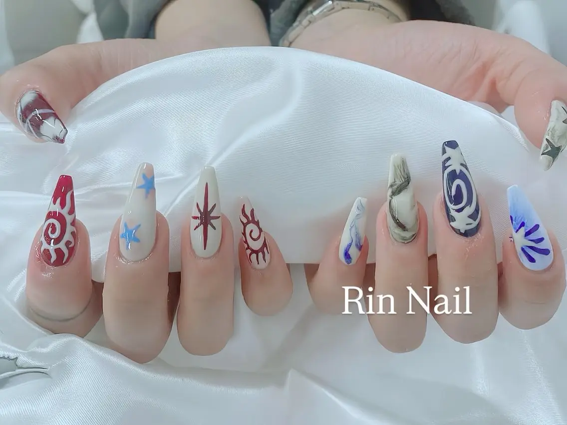 ネイル 成人式 ハンドネイル Rin Nail Shinokuboのネイルデザイン