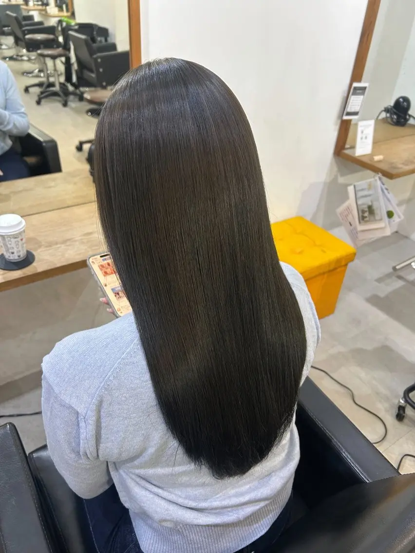 ロング 縮毛矯正 縮毛矯正1000円/ MIKU🎀のヘアスタイル