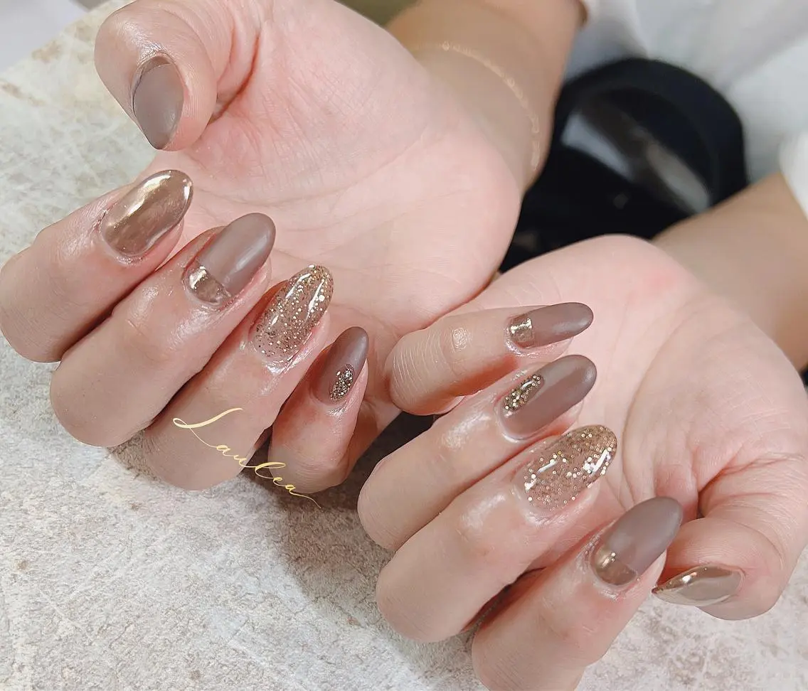 ネイル フットネイル 韓国ネイル ハンドネイル nail salon Lauleaのネイルデザイン