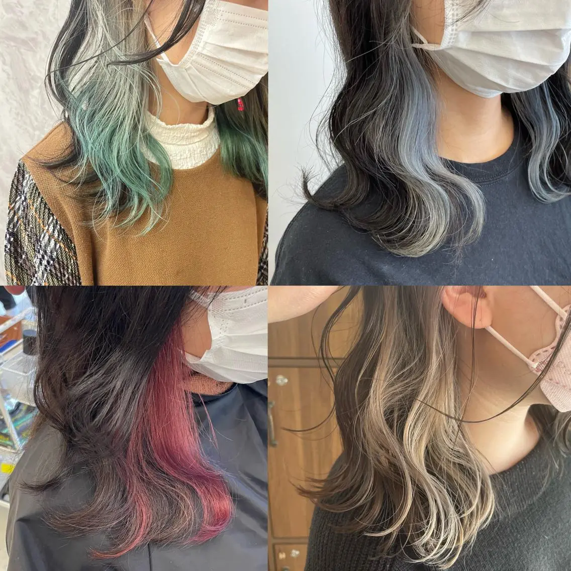 🐍デザインカラー🐍【ケアブリーチ】イヤリングインナー+カラー+ケアトリートメント🌈の写真