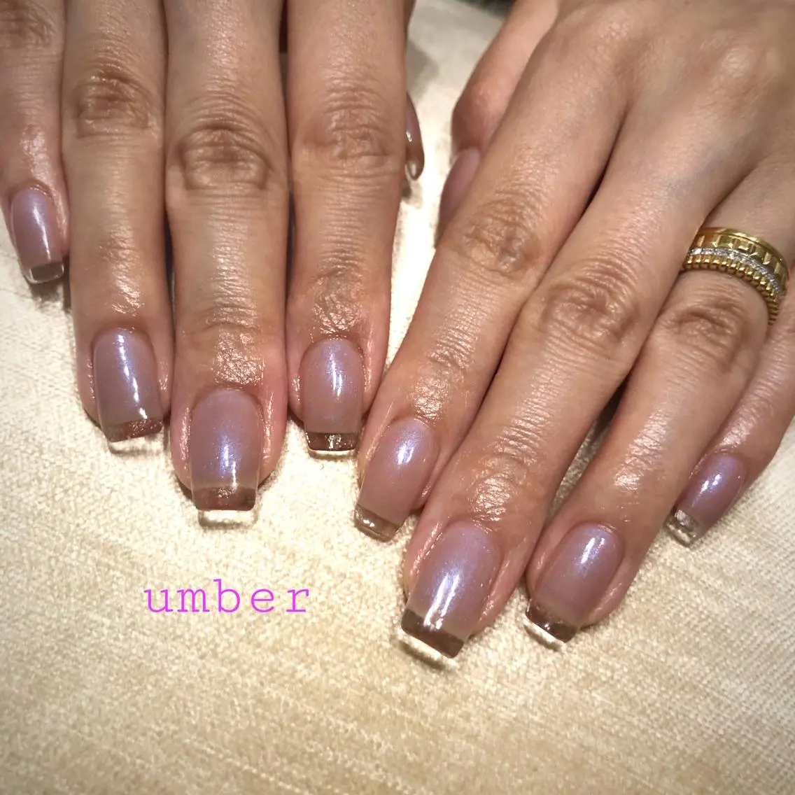 ネイル アートネイル クリアネイル フットネイル フレンチネイル マグネットネイル umber 三茶1分のネイルデザイン
