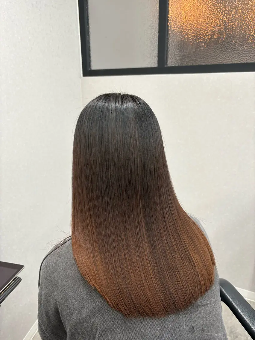 ロング トリートメント 立川 🐾髪質改善 ダブルカラー 川田栞のヘアスタイル