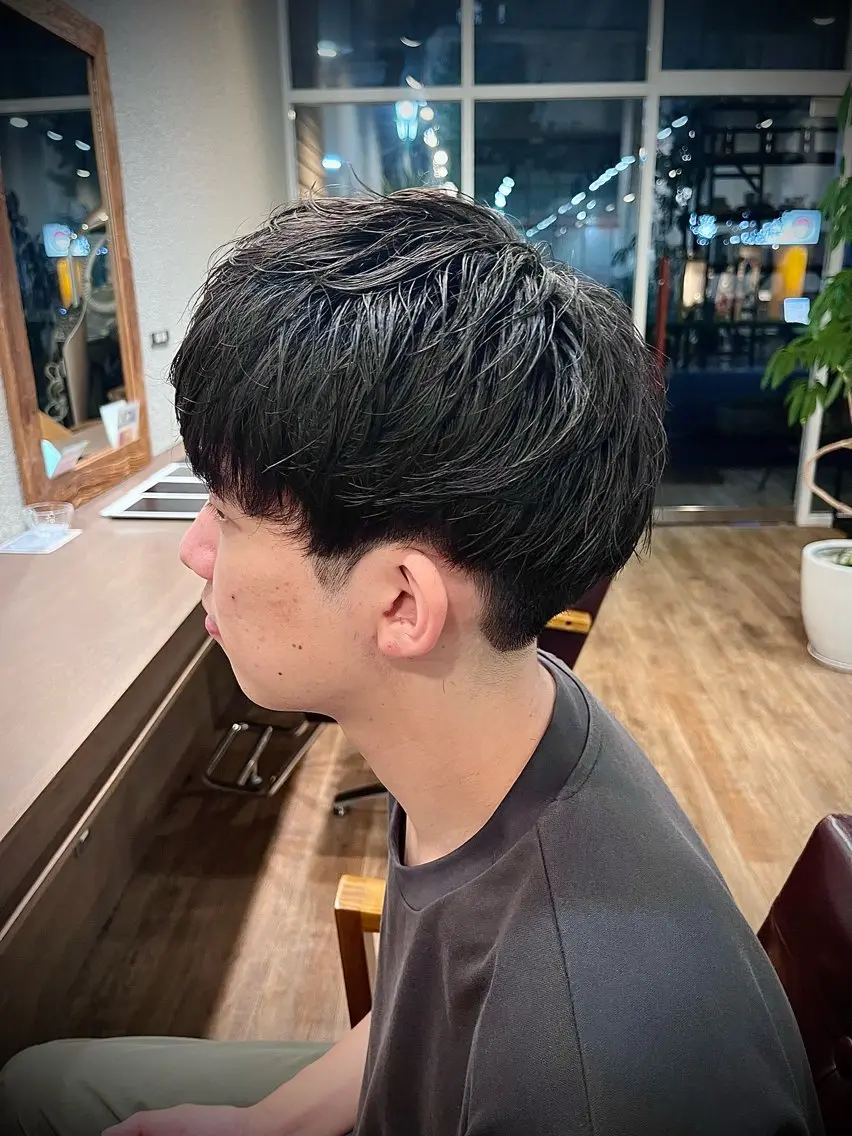 メンズ マッシュ 刈り上げ 🟦メンズ特化🟦 たかしま　あさひのヘアスタイル