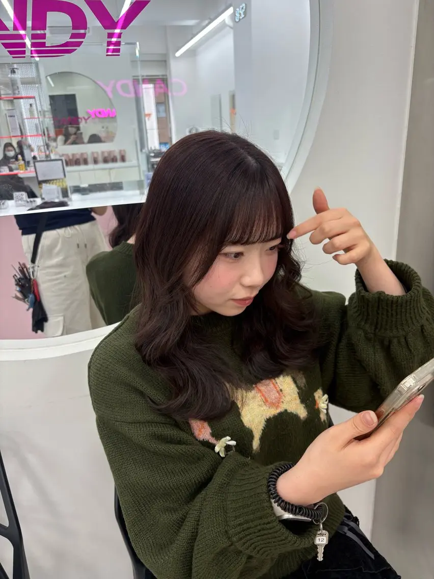 カラー ヘアカラー トリートメント 透明感ベージュ🤎 ナチュラルレイヤーのヘアスタイル