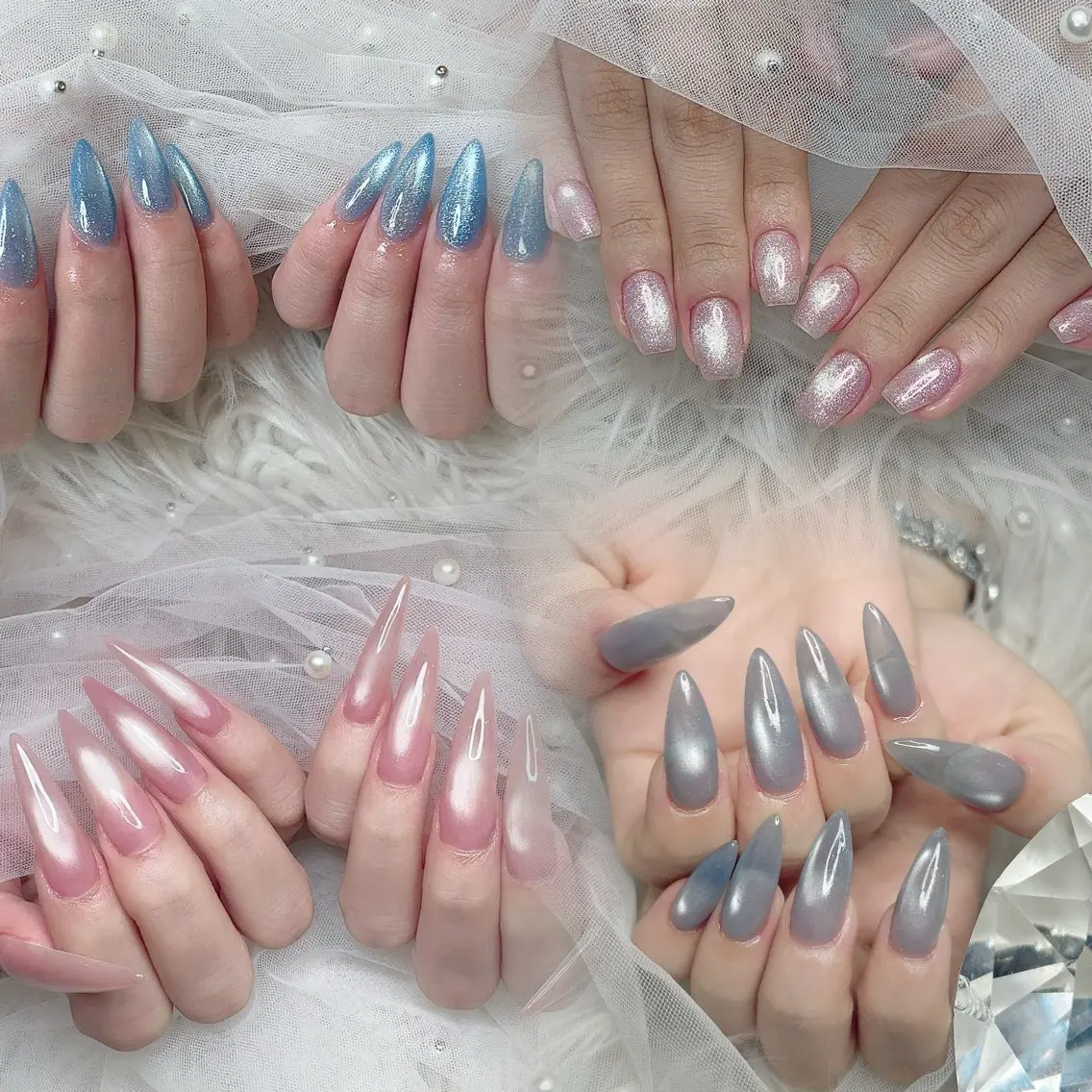 ネイル マグネットネイル ハンドネイル EMU NAILのネイルデザイン