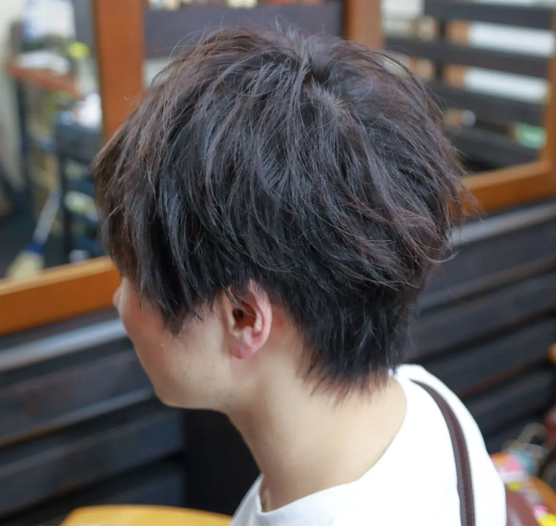 ショート メンズ メンズパーマ ショートヘア カット パーマ 竹内 幸生のヘアスタイル