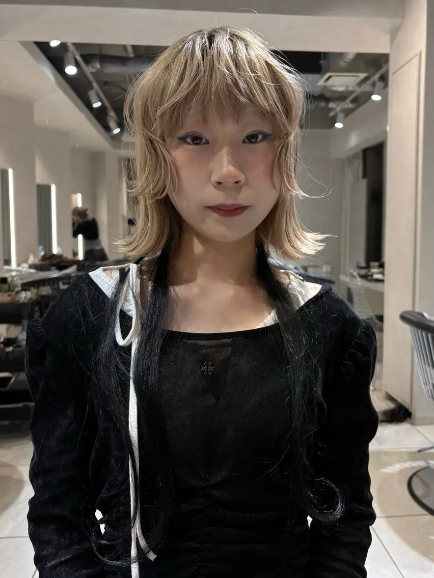 ミディアム ヘアカラー トリートメント 艶カラー .☽༊˚/フウカ✩.のヘアスタイル