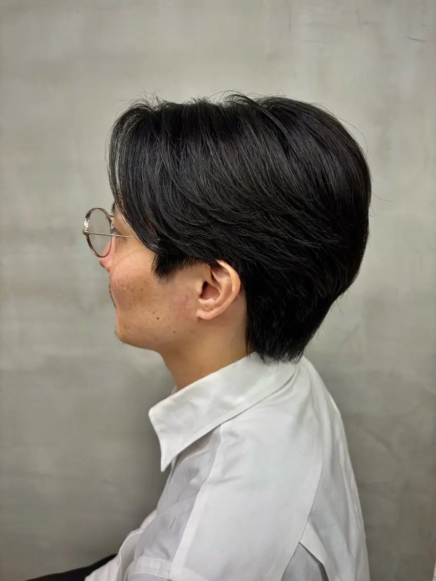 【当日予約OK】メンズカット〈センターパート系スタイル〉の写真