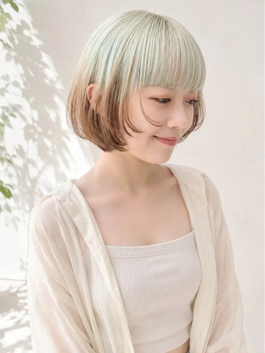 ショート カラー ヘアカラー トリートメント stair:case 🌱Fuka🌱🦖のヘアスタイル