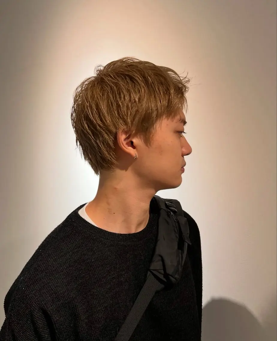ショート メンズ メンズブリーチ スパイキーショート ショートヘア カット ヘアカラー さくらい まりこのヘアスタイル