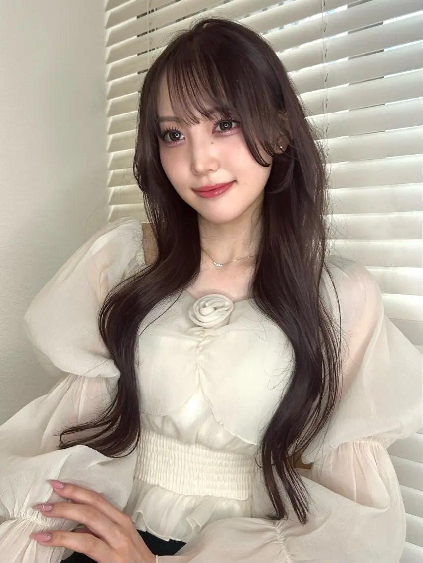 ロング 大宮／甘め韓国ヘア／ Kurumi🎀のヘアスタイル