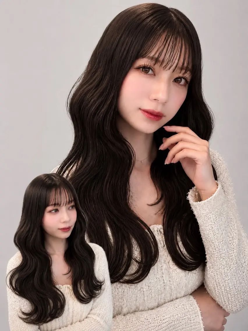 セミロング カラー ヘアアレンジ ヘアカラー トリートメント 🌿巴結生🌱大宮 ミルクティーベージュのヘアスタイル