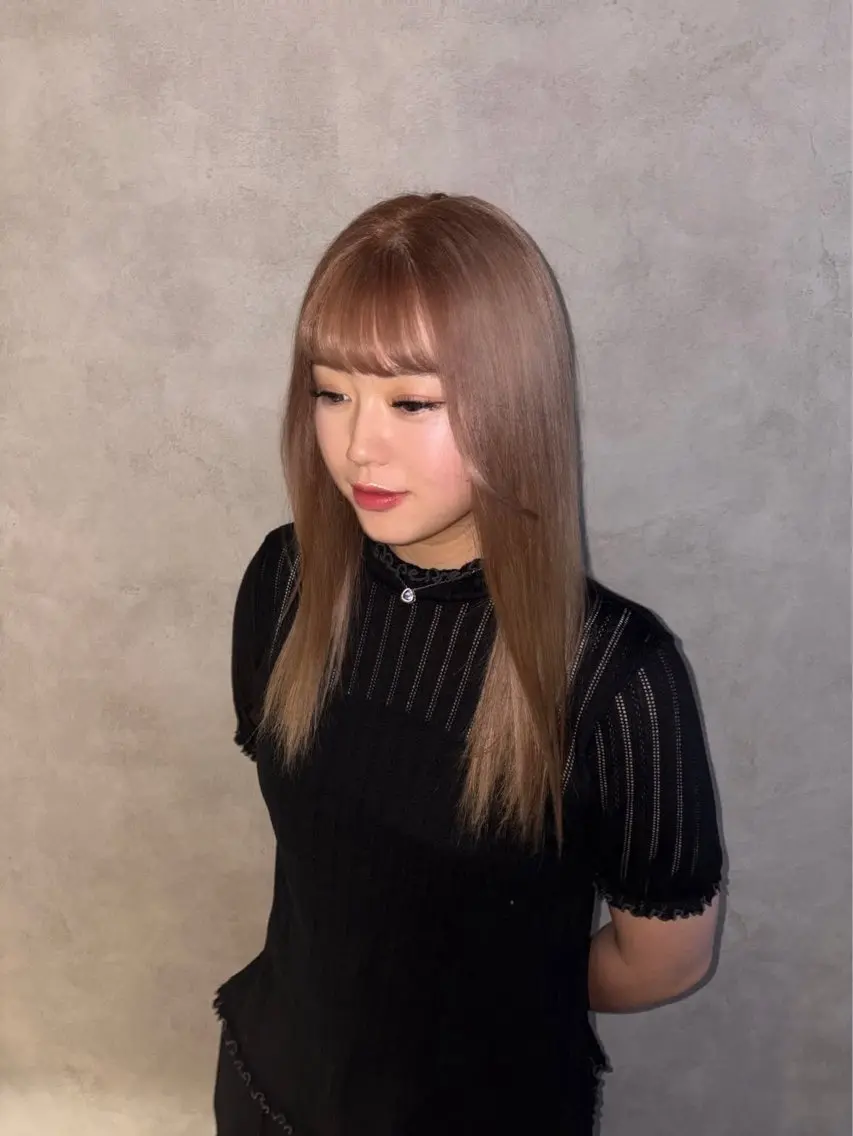 ミディアム ヘアカラー 《.Xian》こゆき /艶カラーのヘアスタイル