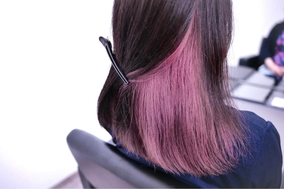 ロング カラー ピンクカラー ピンクパープル パープルカラー ヘアカラー トリートメント 【半個室サロン】 山本　崇仁のヘアスタイル