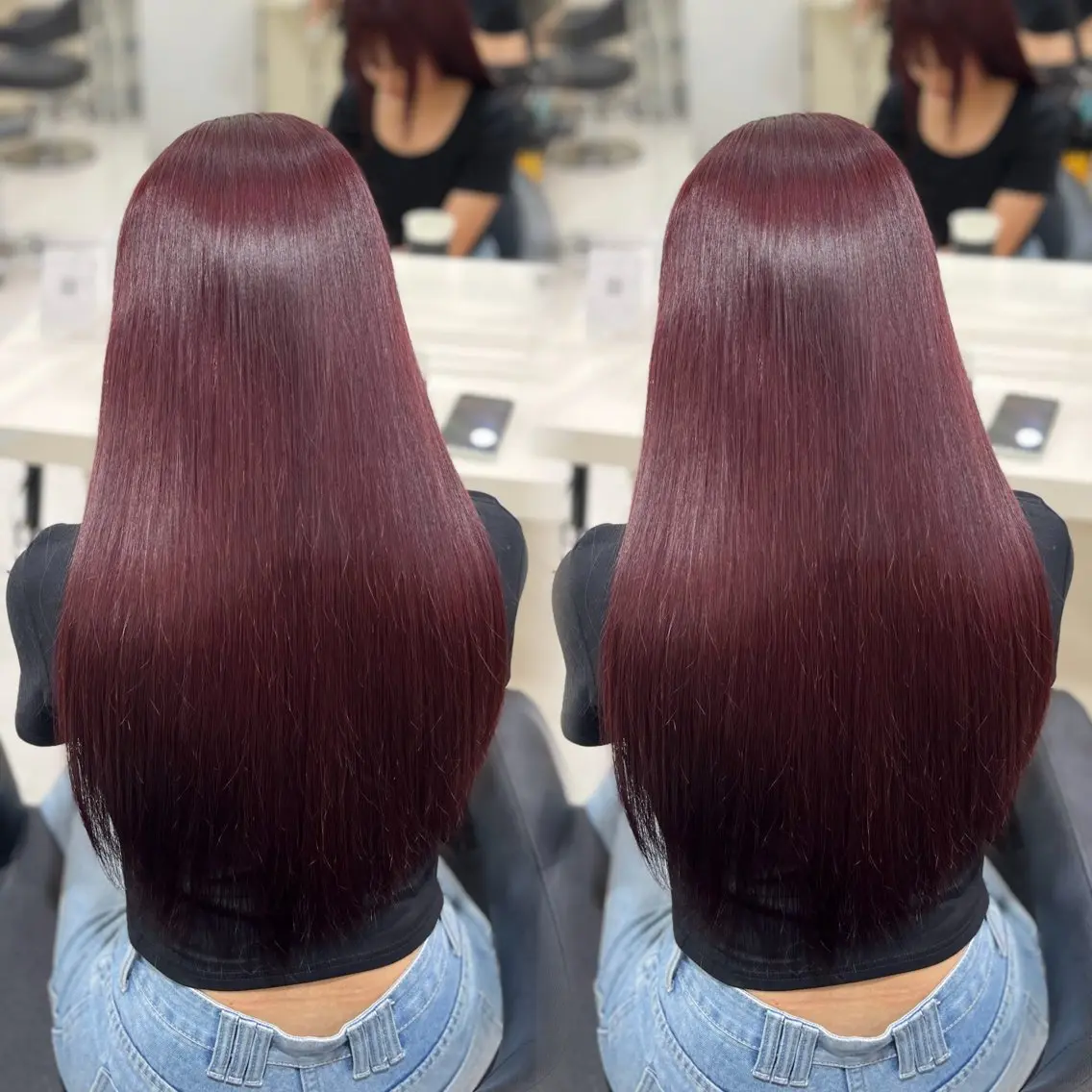 カラー カット ヘアカラー ヘッドスパ ヘアセット 🍒ブリーチなし🍒 暖色🍒YUUNAのヘアスタイル