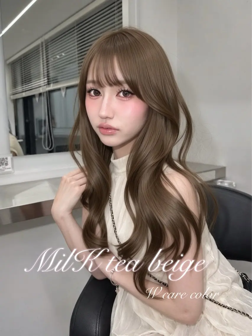ロング カラー カット ヘアカラー 上品モテヘア🩶 karen🩶のヘアスタイル