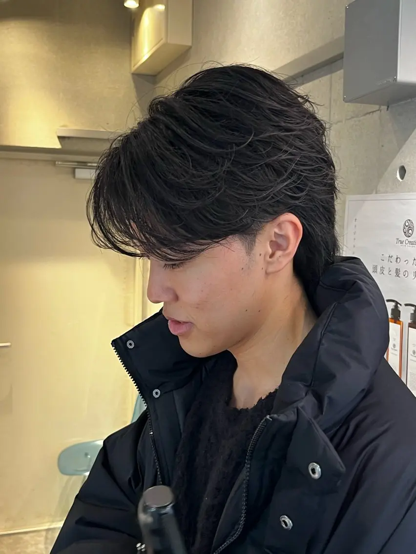 ショート パーマ ショートヘア カット パーマ メンズカット パーマ/稲葉のヘアスタイル