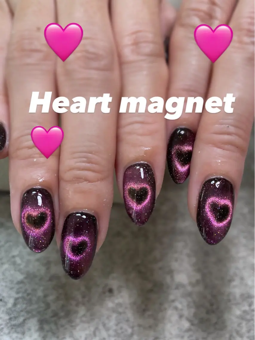 ネイル アートネイル マグネットネイル ハンドネイル RISA joie nailのネイルデザイン