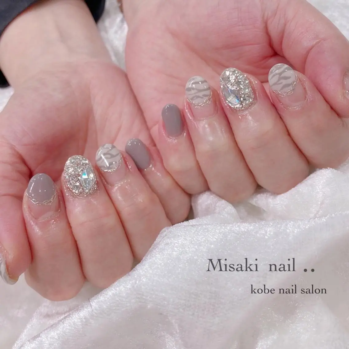 ネイル 韓国ネイル ワンホンネイル ハンドネイル nailsalon miinailsのネイルデザイン
