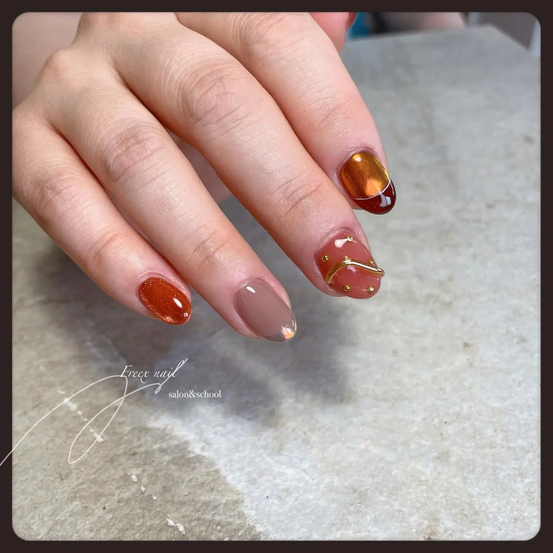ネイル ハンドネイル ハンドケア freex nail /ニュアンス/個性派のネイルデザイン