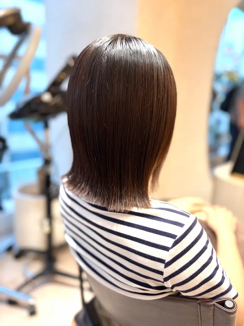 ミディアム カラー 菅原 渚のヘアスタイル