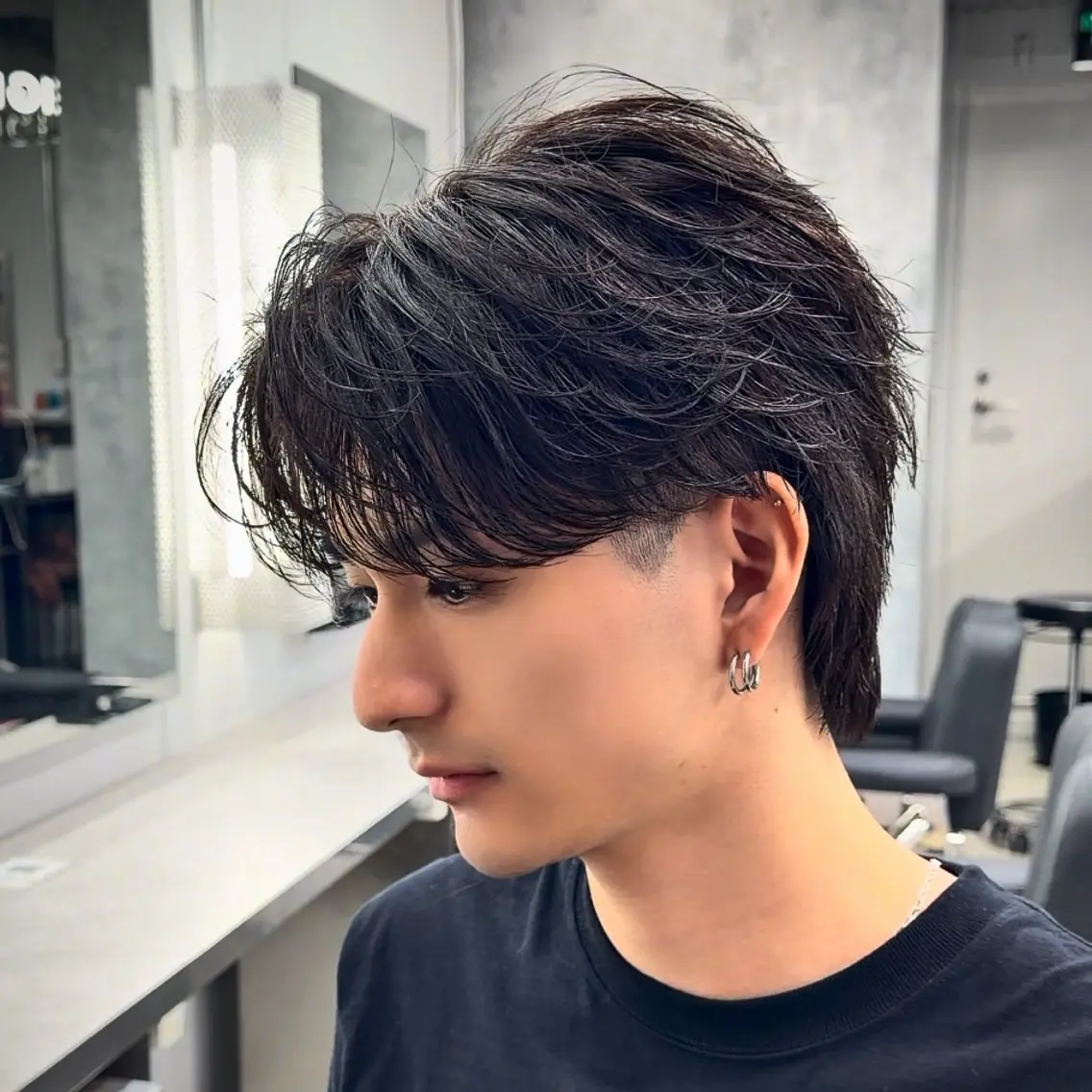 パーマ メンズ カット パーマ ‎🤍モテ/メンズ KEISHO🩶のヘアスタイル