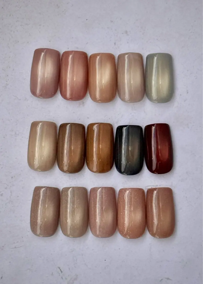 ネイル クリアネイル フラッシュネイル フラッシュマグ フレンチネイル マグネットネイル ハンドネイル Luana nailのネイルデザイン
