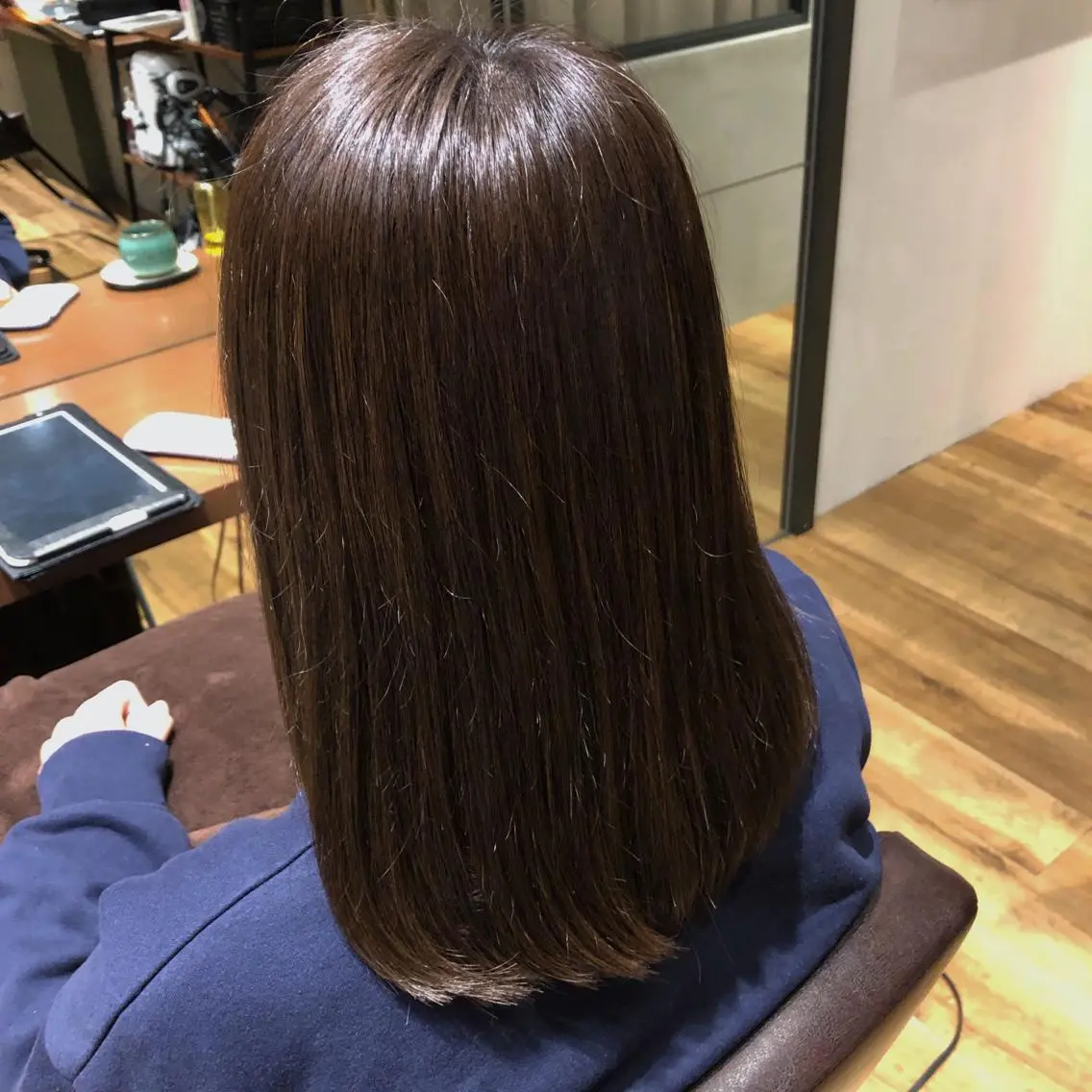 セミロング カラー アッシュ ダークアッシュ トリートメント ◇おの あすか◇のヘアスタイル