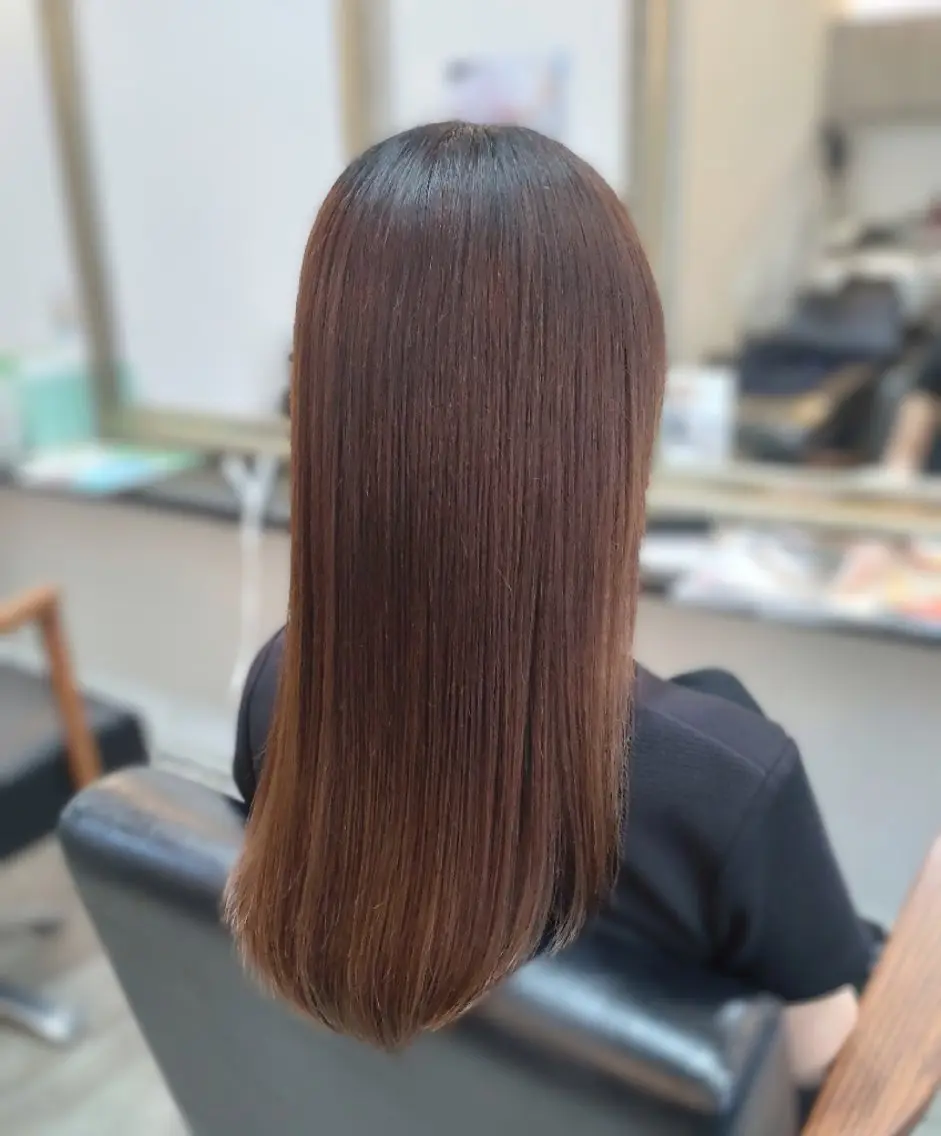 ロング ロング 縮毛矯正 トリートメント Ｒ＆Ｒ倉敷店 TOMOCOのヘアスタイル